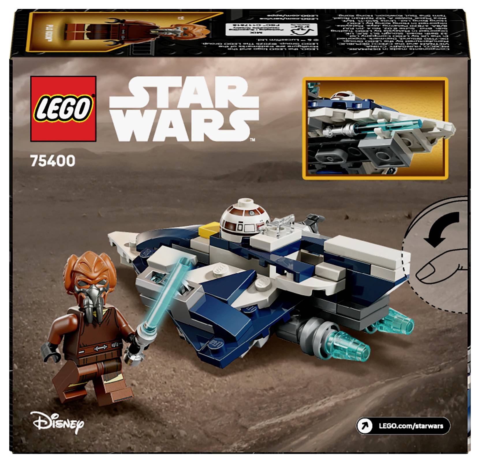 75400 LEGO® STAR WARS™ Plo Koons Jedi Starfighter Microfighter