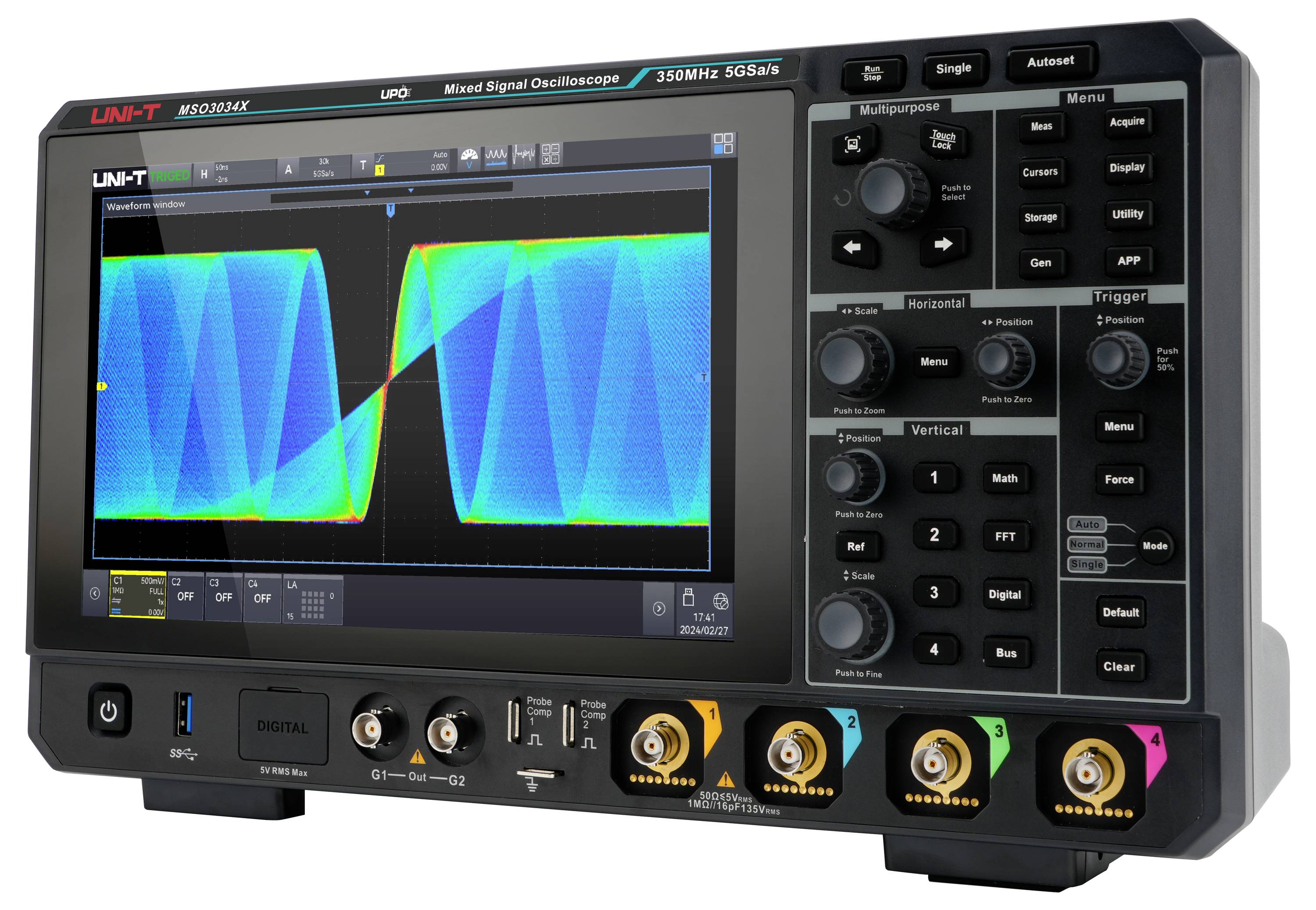 Uni-T MSO3034X Digital-Oszilloskop 350MHz 1St.