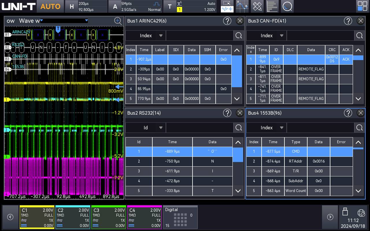 Uni-T MSO3000X-BND Mess-Software