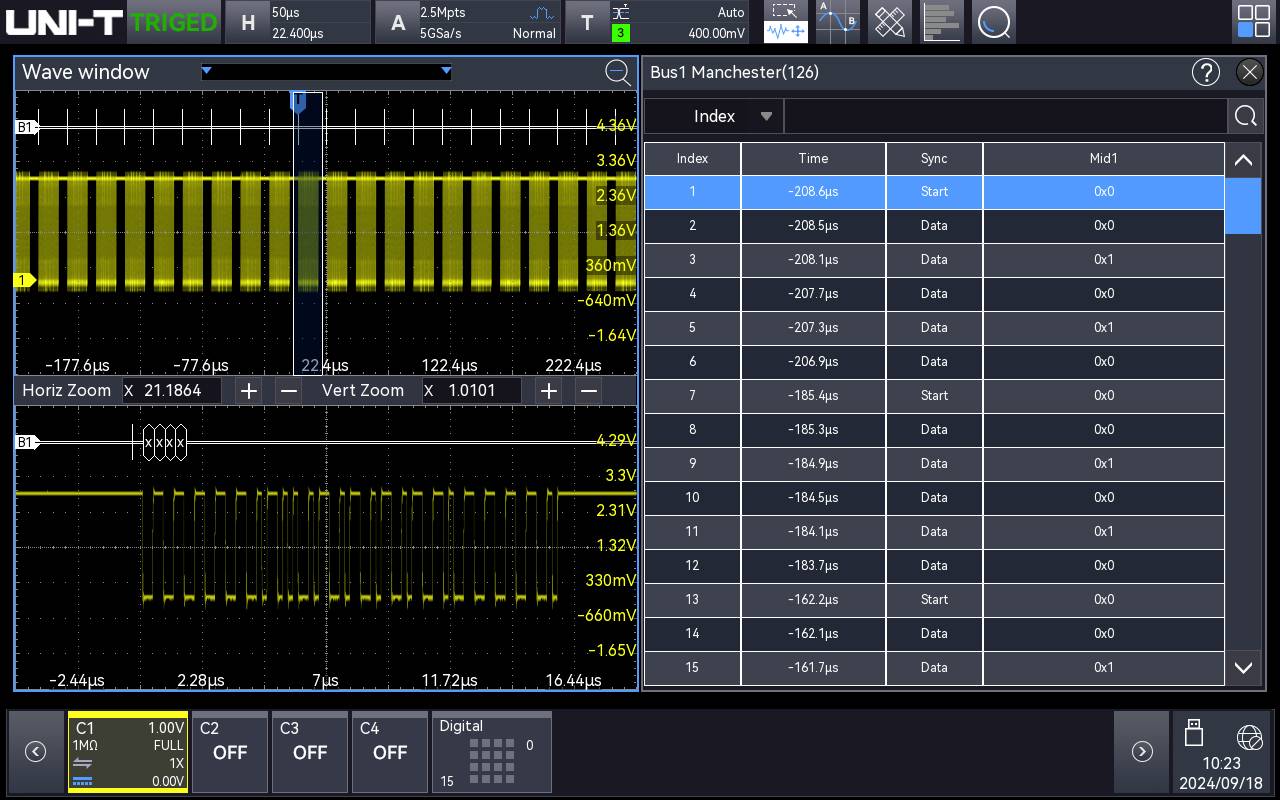 Uni-T MSO3000X-MANCH Mess-Software