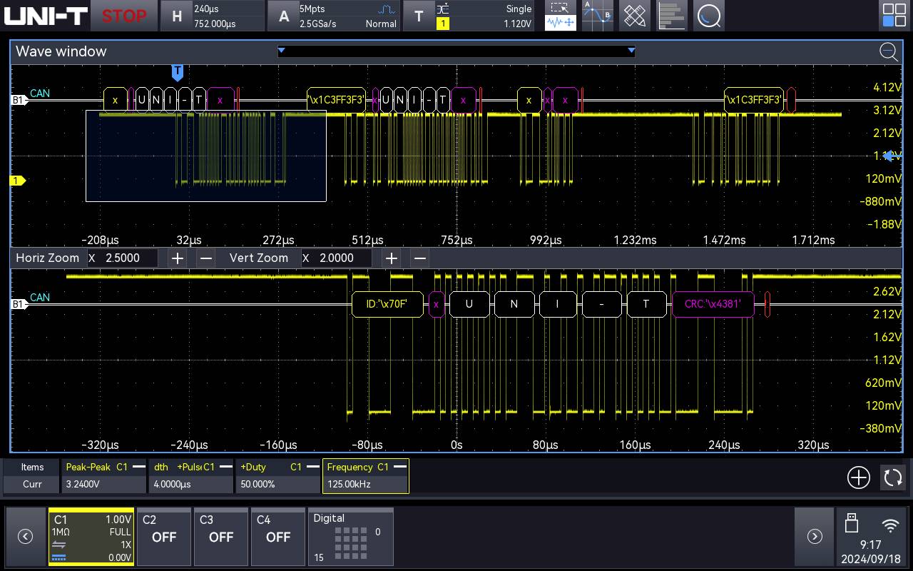 Uni-T MSO2000X-AUTO Mess-Software