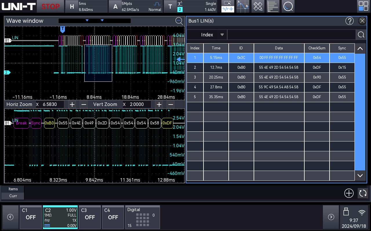 Uni-T MSO2000X-LIN Mess-Software