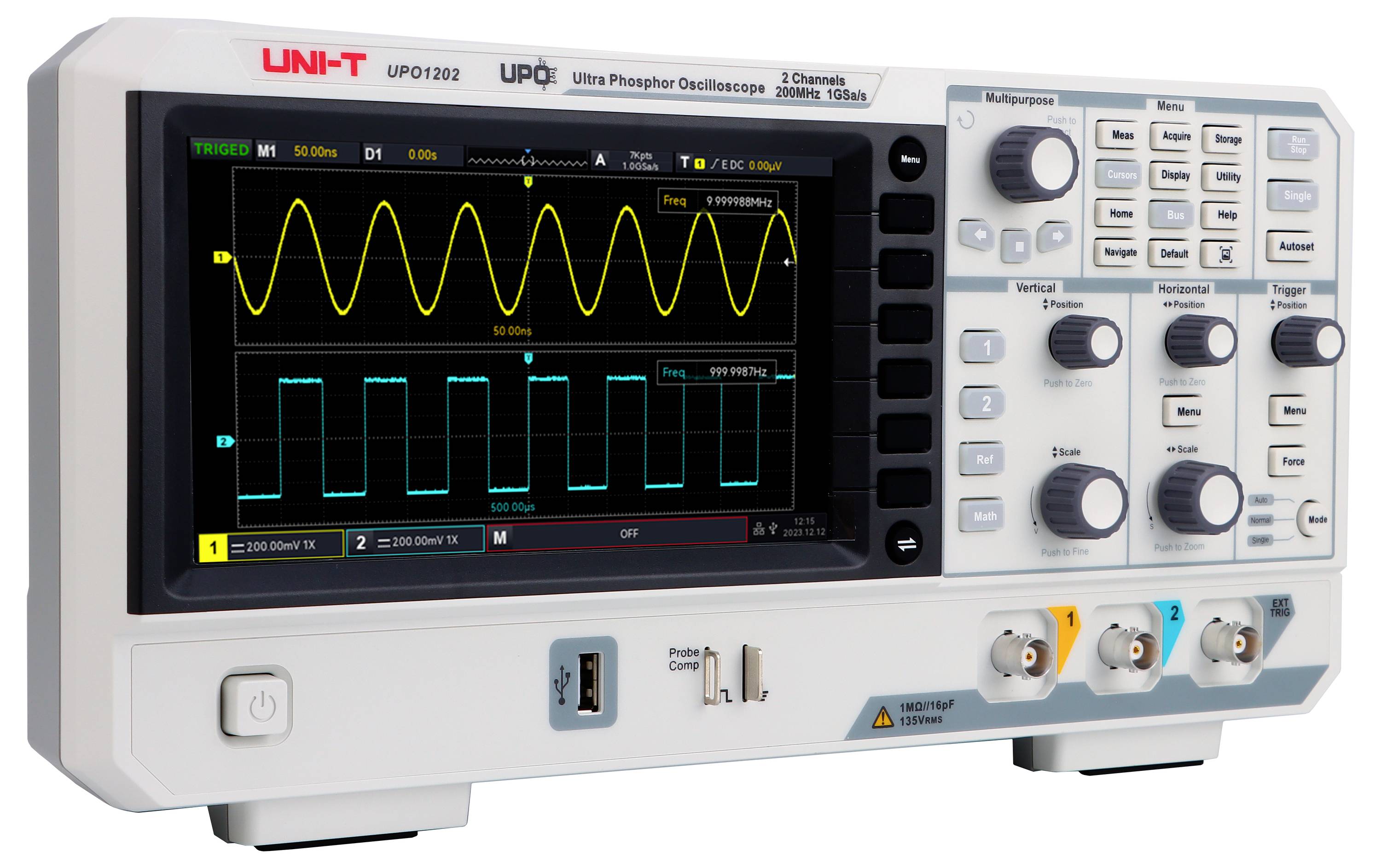 Uni-T UPO1054 Digital-Oszilloskop 50MHz 56 Mpts 1St.