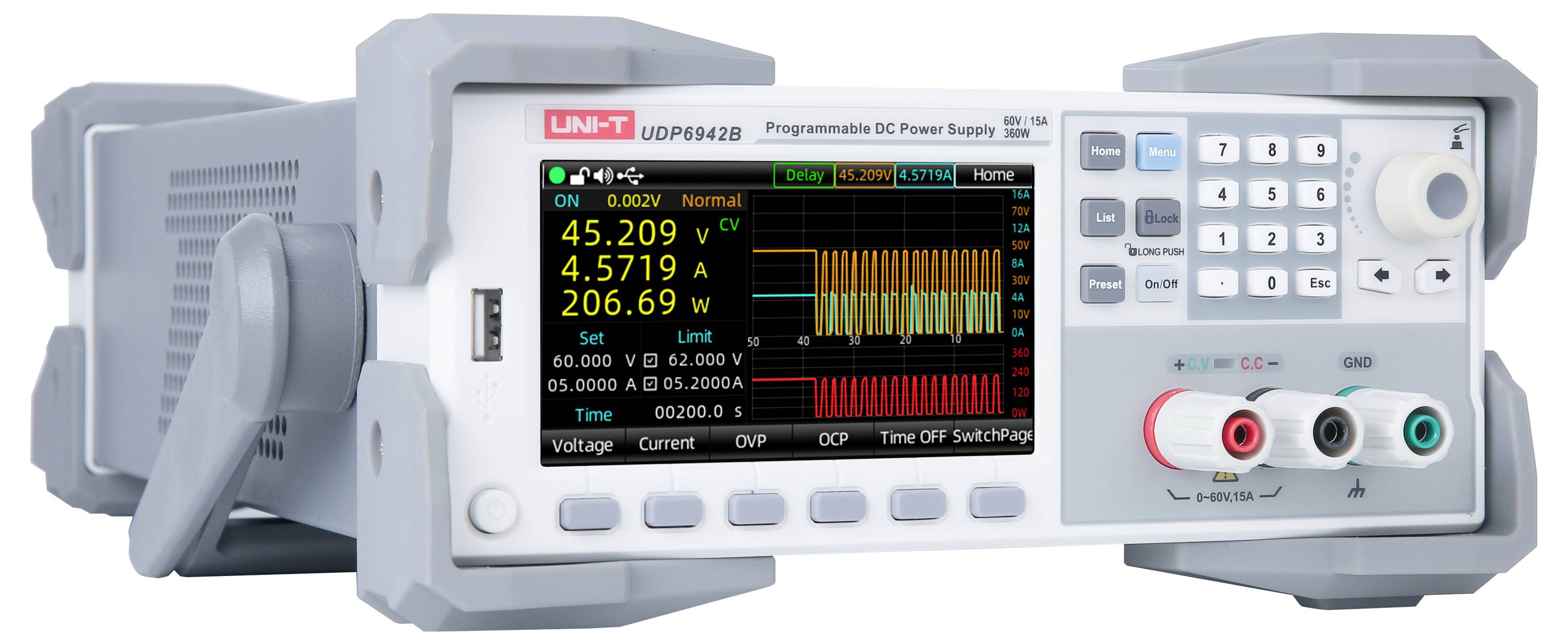 Uni-T UDP6942B Labornetzgerät, einstellbar 0 - 60V 0mA - 15A 360W