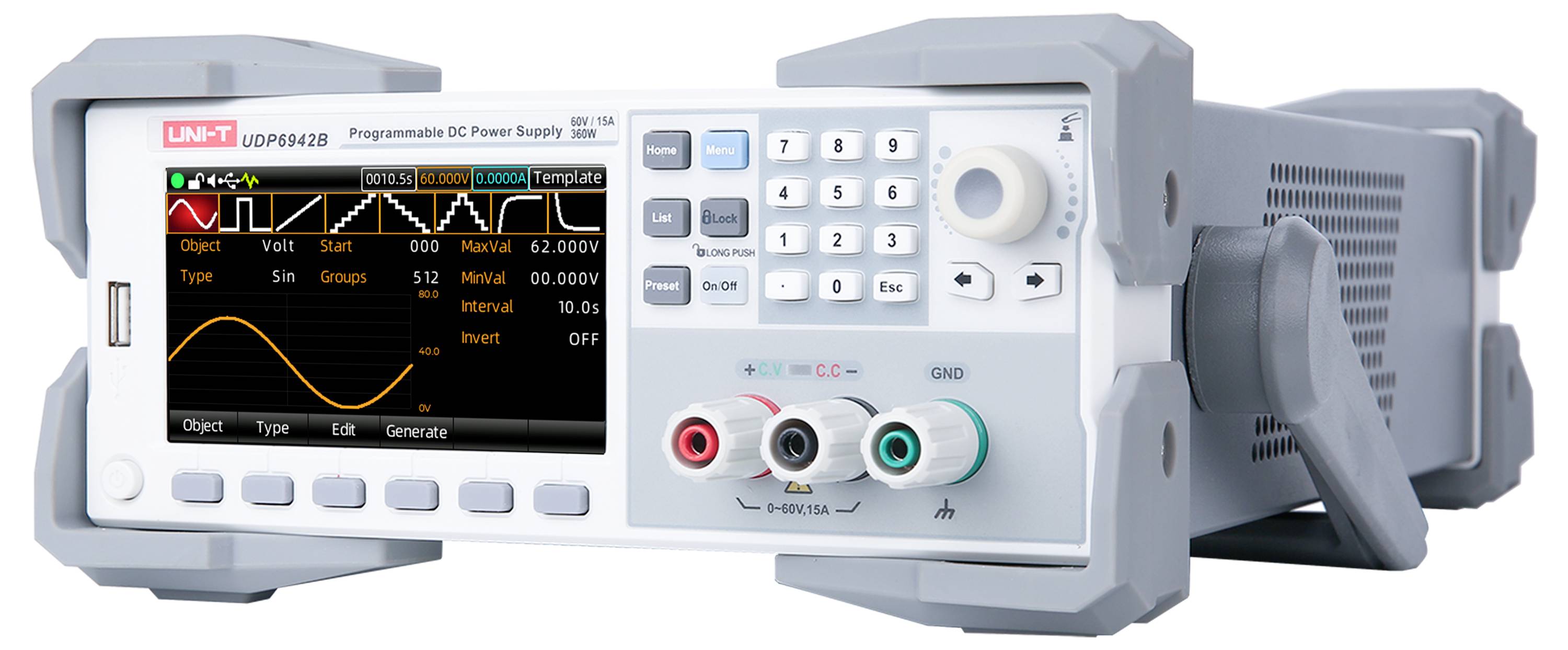 Uni-T UDP6942B Labornetzgerät, einstellbar 0 - 60V 0mA - 15A 360W