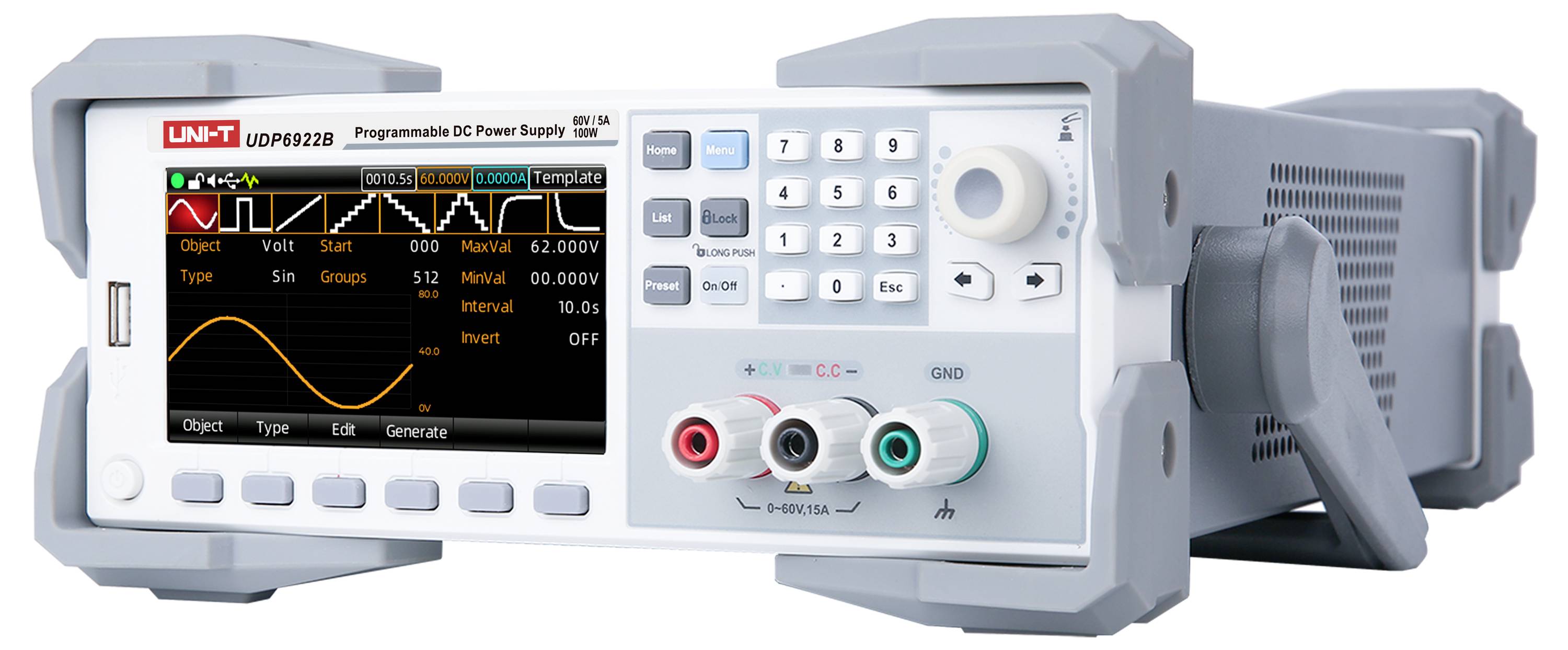 Uni-T UDP6922B Labornetzgerät, einstellbar 0 - 60 V 0 mA - 5 A 100 W