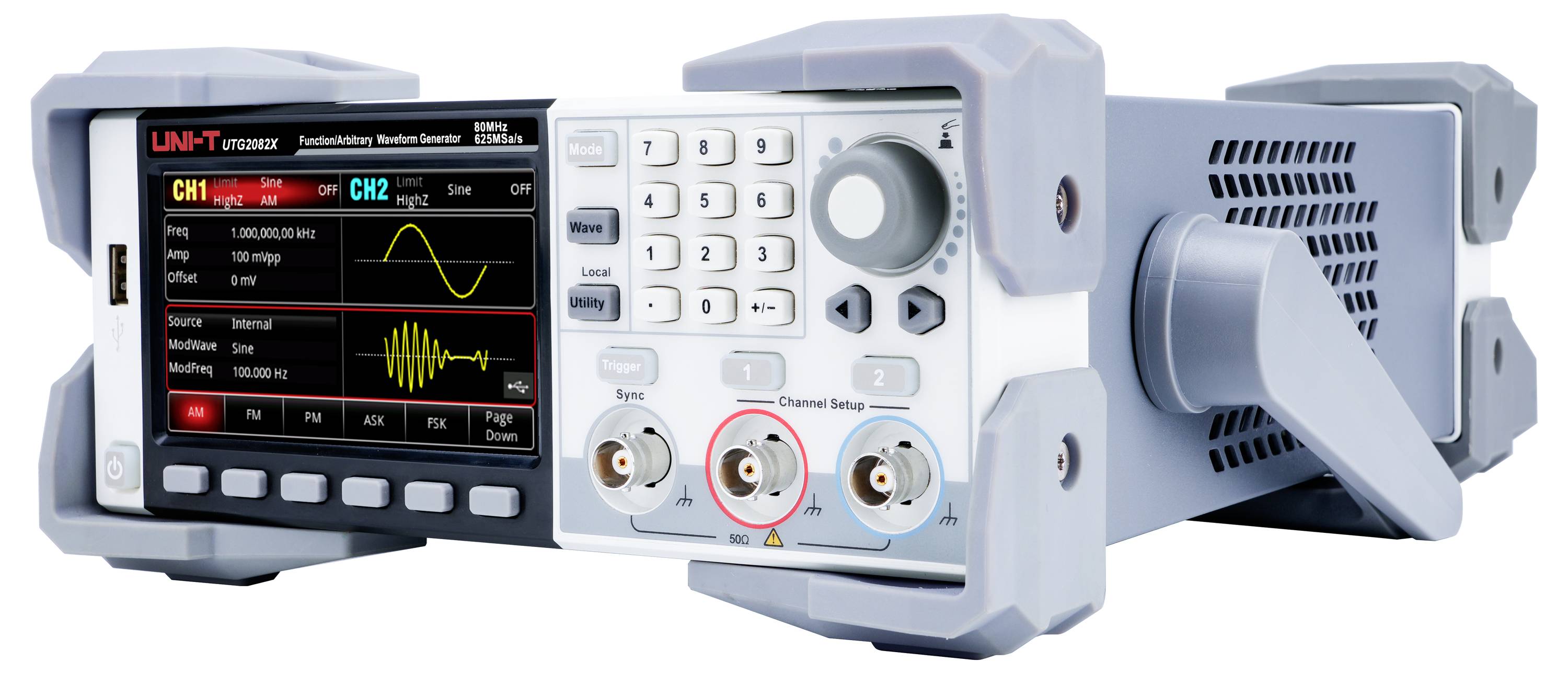 Uni-T UTG2082X Funktionsgenerator netzbetrieben 80Hz (max) 2-Kanal