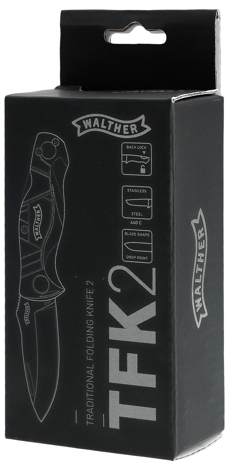 Walther TFK2 Outdoormesser 5.0756 Schwarz