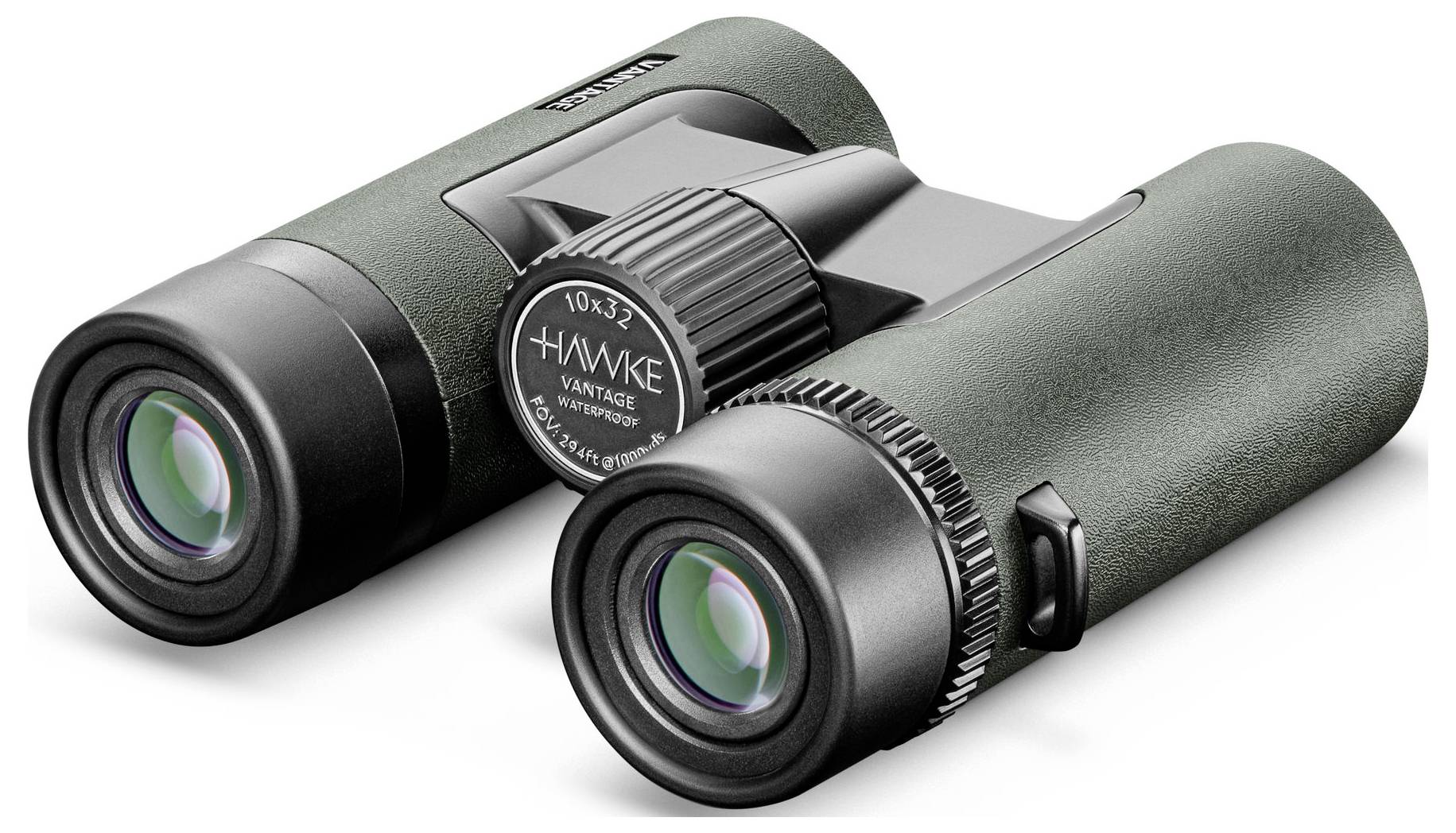 Fernglas in dunklem Gehäuse mit einstellbarem Fokus, geeignet für Outdoor-Beobachtungen.