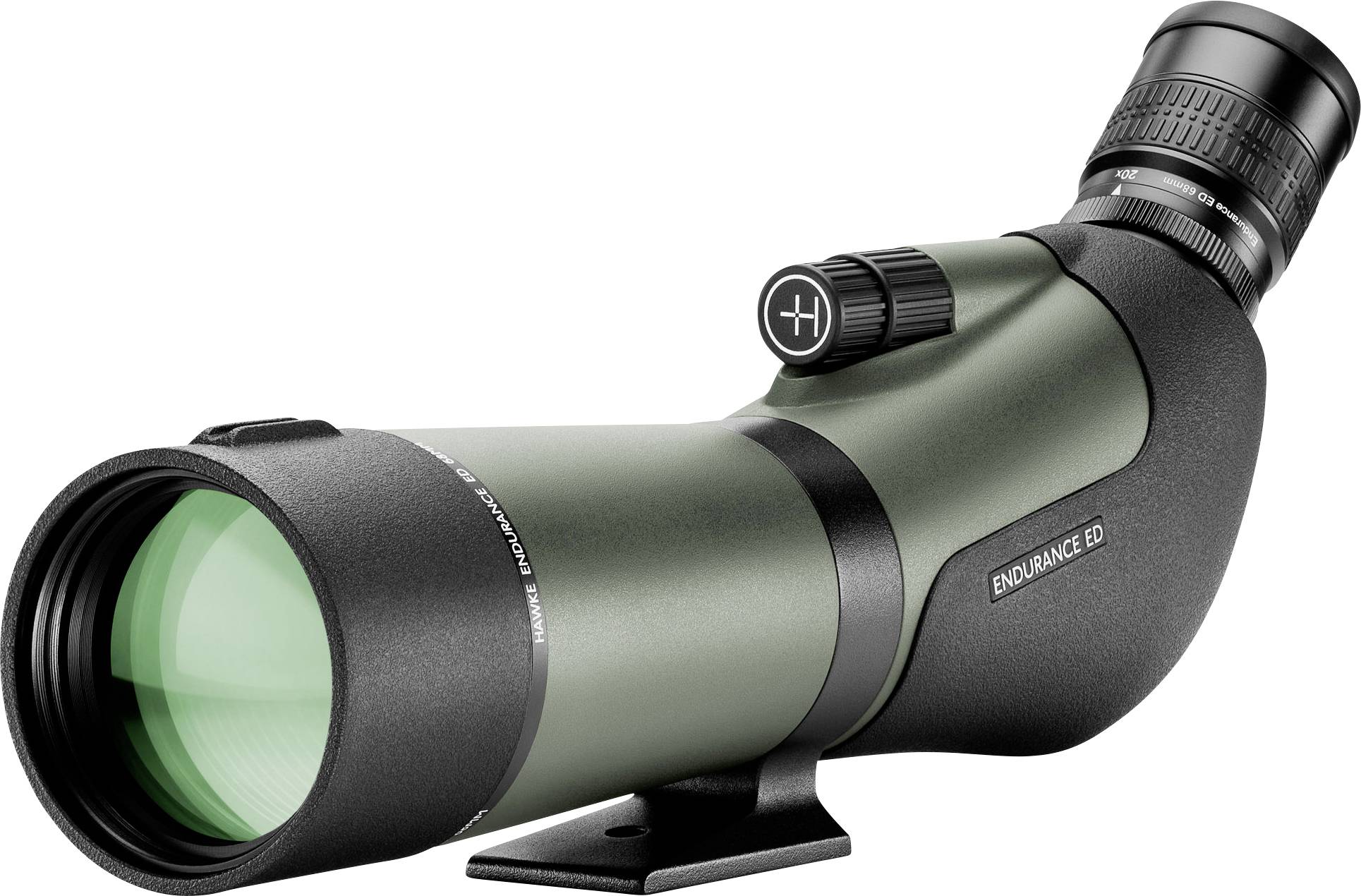 Fernglas mit grün-schwarzem Gehäuse und großem Okular. Ideal für Vogelbeobachtung und Landschaft betrachten.