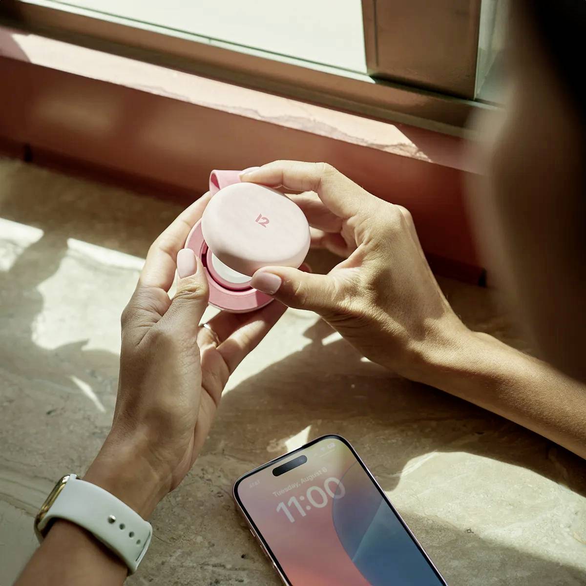 Twelve South Induktions-Ladegerät 15W TS-2431 TS-2431 Ausgänge USB-C® Pink