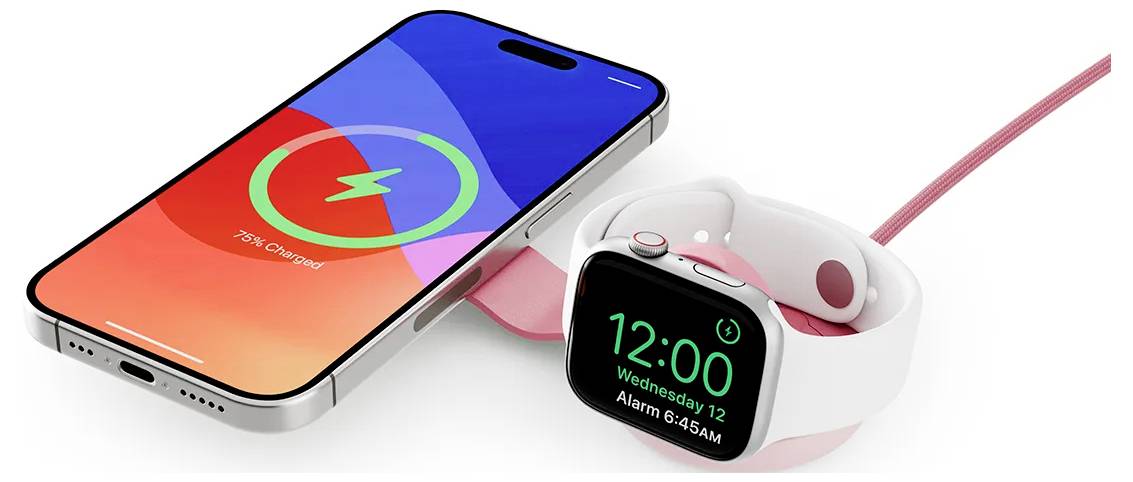 Twelve South Induktions-Ladegerät 15 W TS-2431 TS-2431 Ausgänge USB-C® Pink