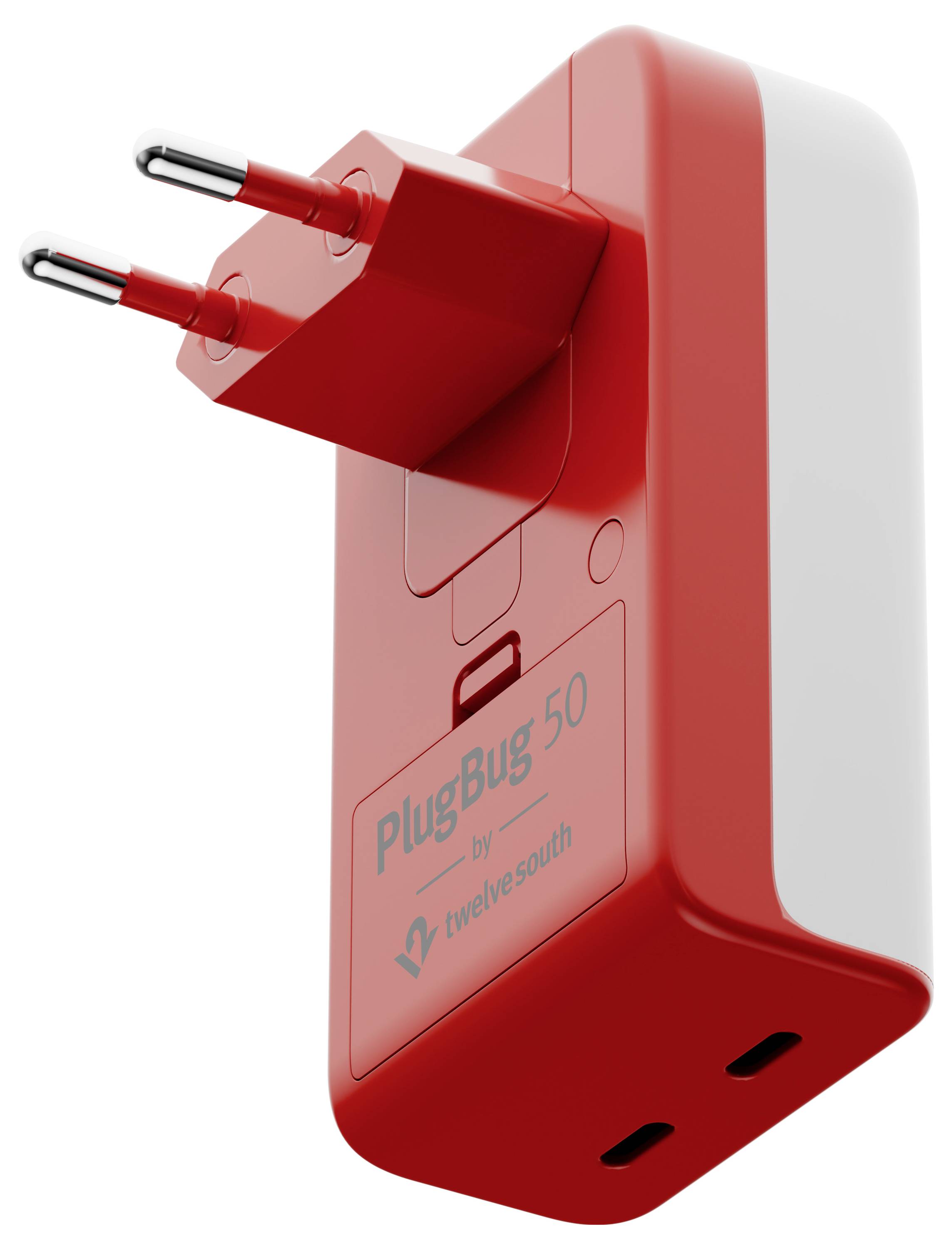 Twelve South Twelve South PlugBug 50W USB-C Wall Char USB Ladegerät 50 W USB-C® Weiß, Rot