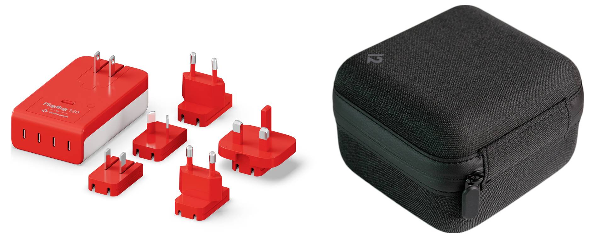 Twelve South PlugBug 120W USB-C Wall Tra USB Ladegerät 120W USB-C® Weiß, Rot