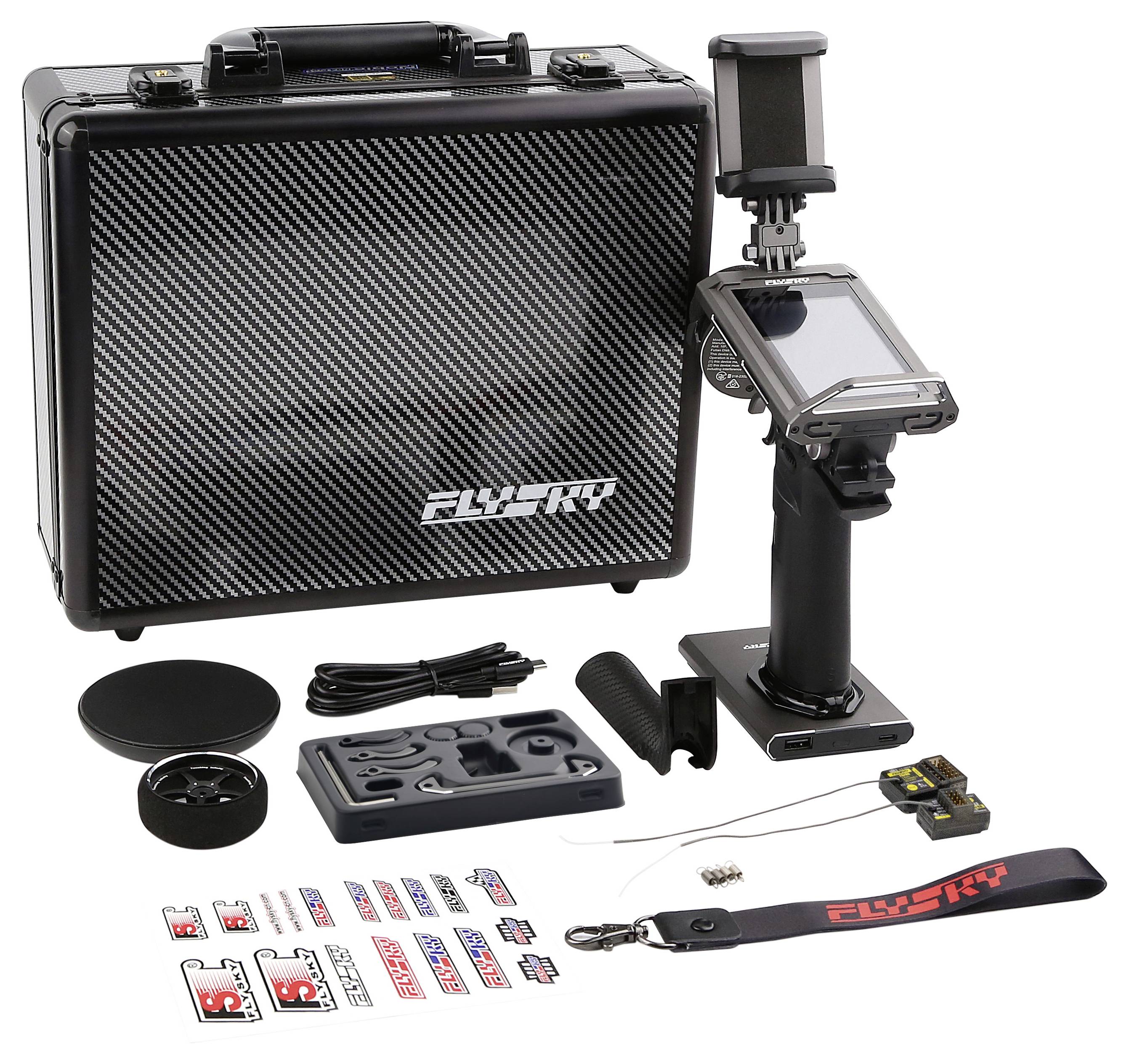 FlySky Noble NB4-Pro+ Pistolengriff-Fernsteuerung 2,4GHz Anzahl Kanäle: 18 inkl. 2 Empfänger