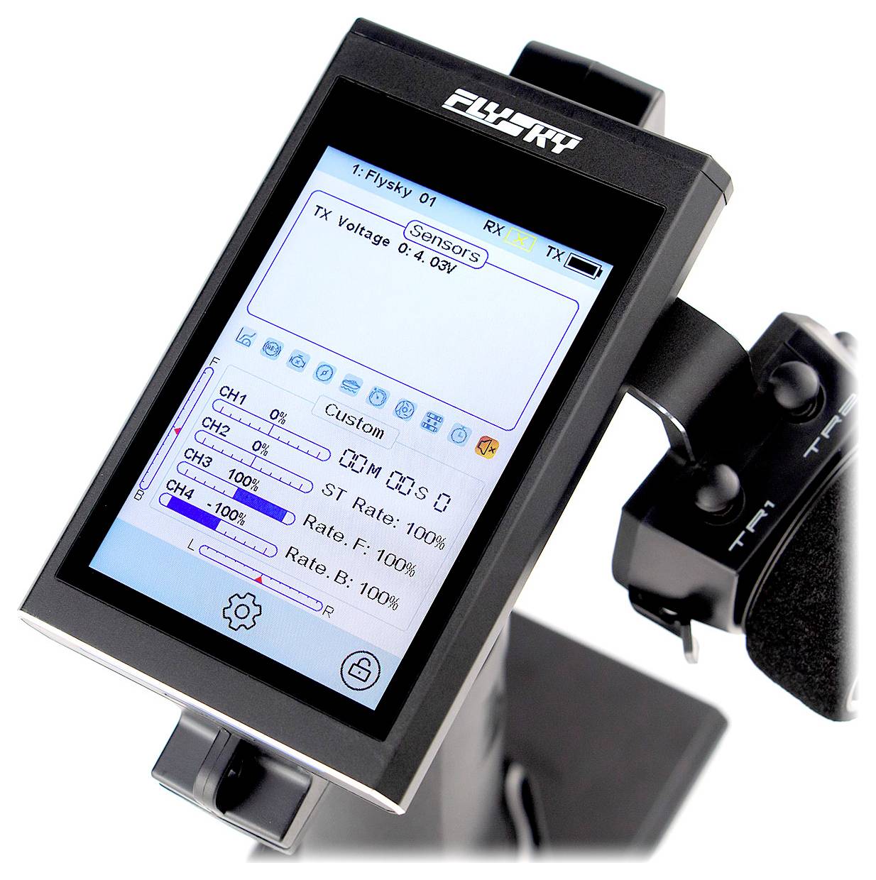 FlySky Noble NB4+ Pistolengriff-Fernsteuerung 2,4GHz Anzahl Kanäle: 8 inkl. Empfänger