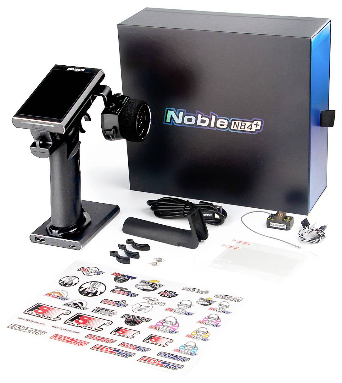 FlySky Noble NB4+ Pistolengriff-Fernsteuerung 2,4GHz Anzahl Kanäle: 8 inkl. Empfänger