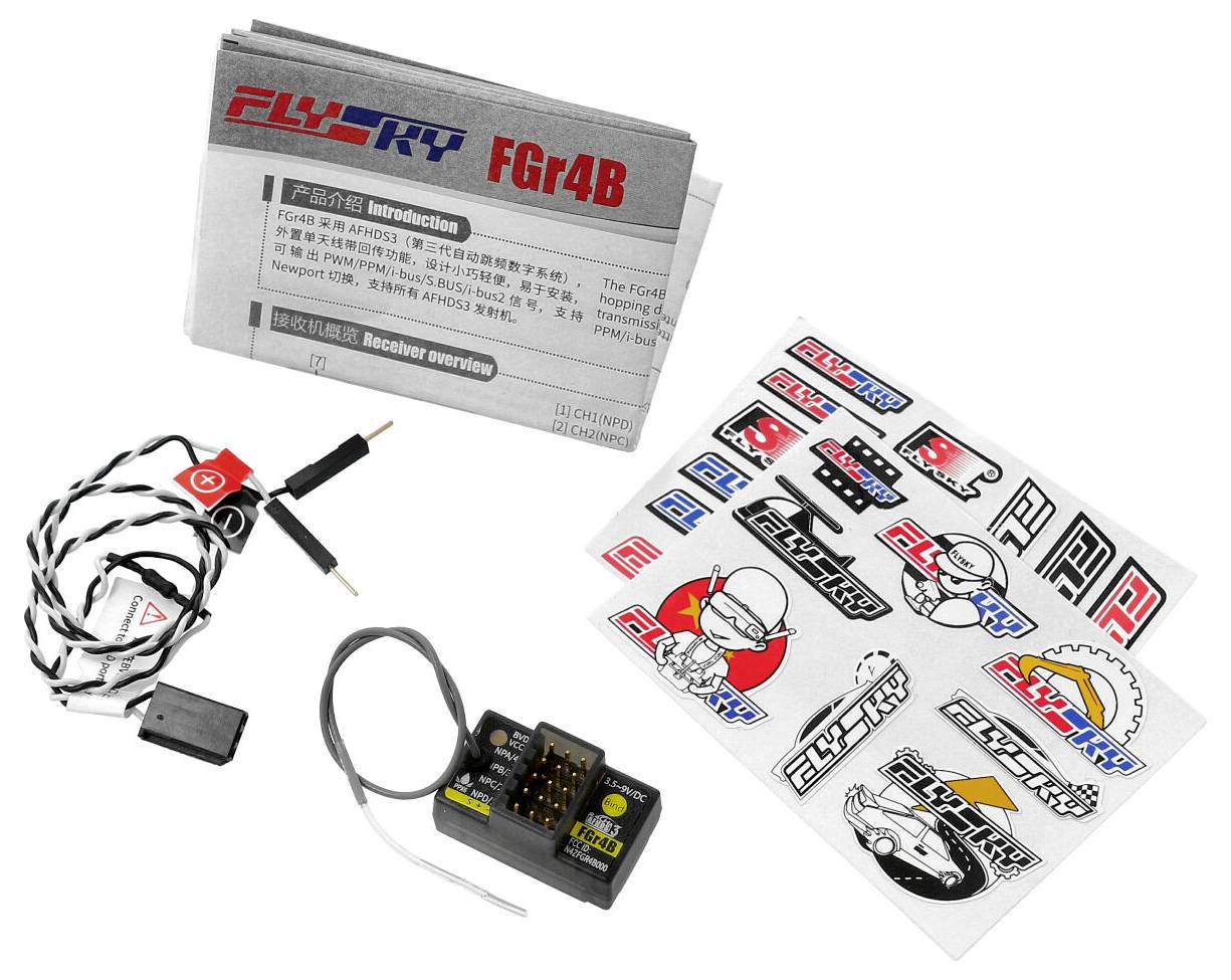 FlySky FGr4B AFHDS3 4-Kanal Empfänger 2,4 GHz