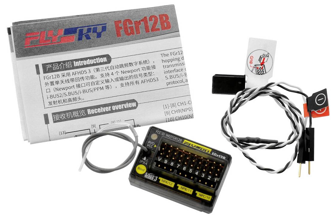 FlySky FGr12B AFHDS3 12-Kanal Empfänger 2,4GHz