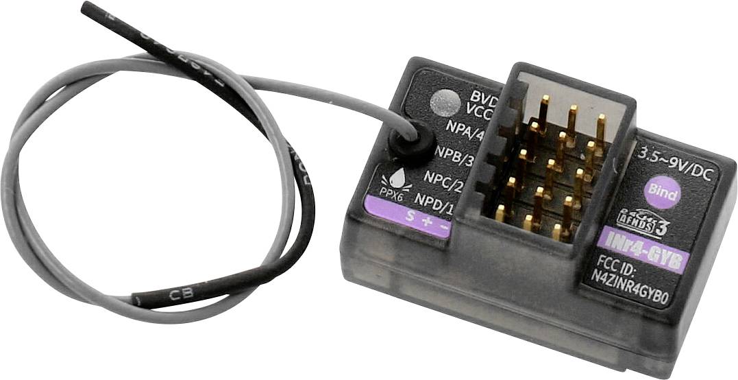 FlySky INR4-GYB AFHDS3 4-Kanal Gyro-Empfänger 2,4 GHz