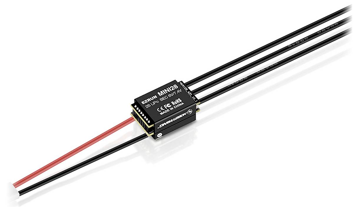 Hobbywing Ezrun MINI28 Automodell Brushless Fahrtregler Belastbarkeit (max. A): 80A Motorlimit (Turns) num: 1626
