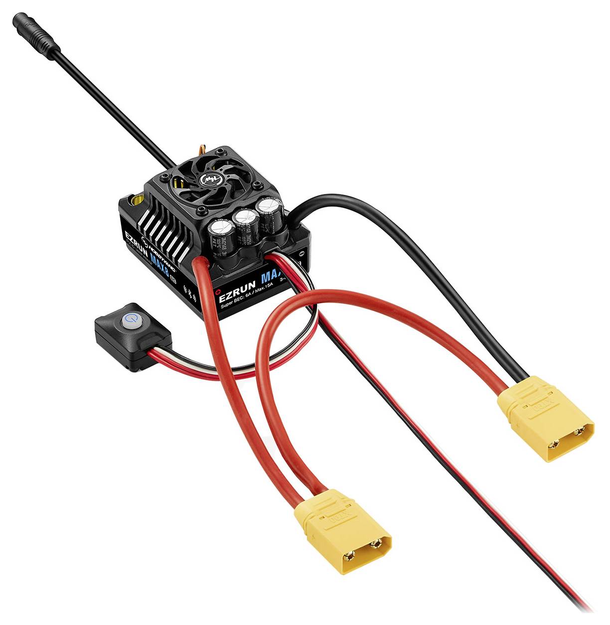 Hobbywing Ezrun MAX8 G2S Automodell Brushless Fahrtregler Belastbarkeit (max. A): 1050A Motorlimit (Turns) num: 4278