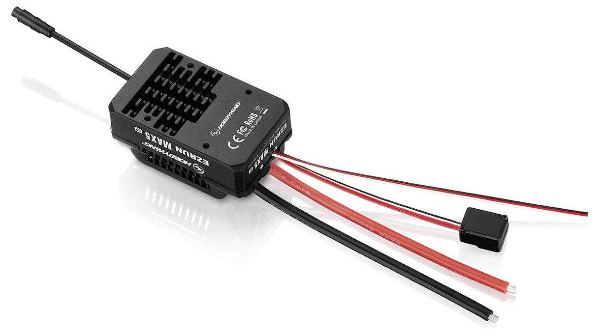 Hobbywing Ezrun MAX5 HV G2 Automodell Brushless Fahrtregler Belastbarkeit (max. A): 1600A Motorlimit (Turns) num: 56118