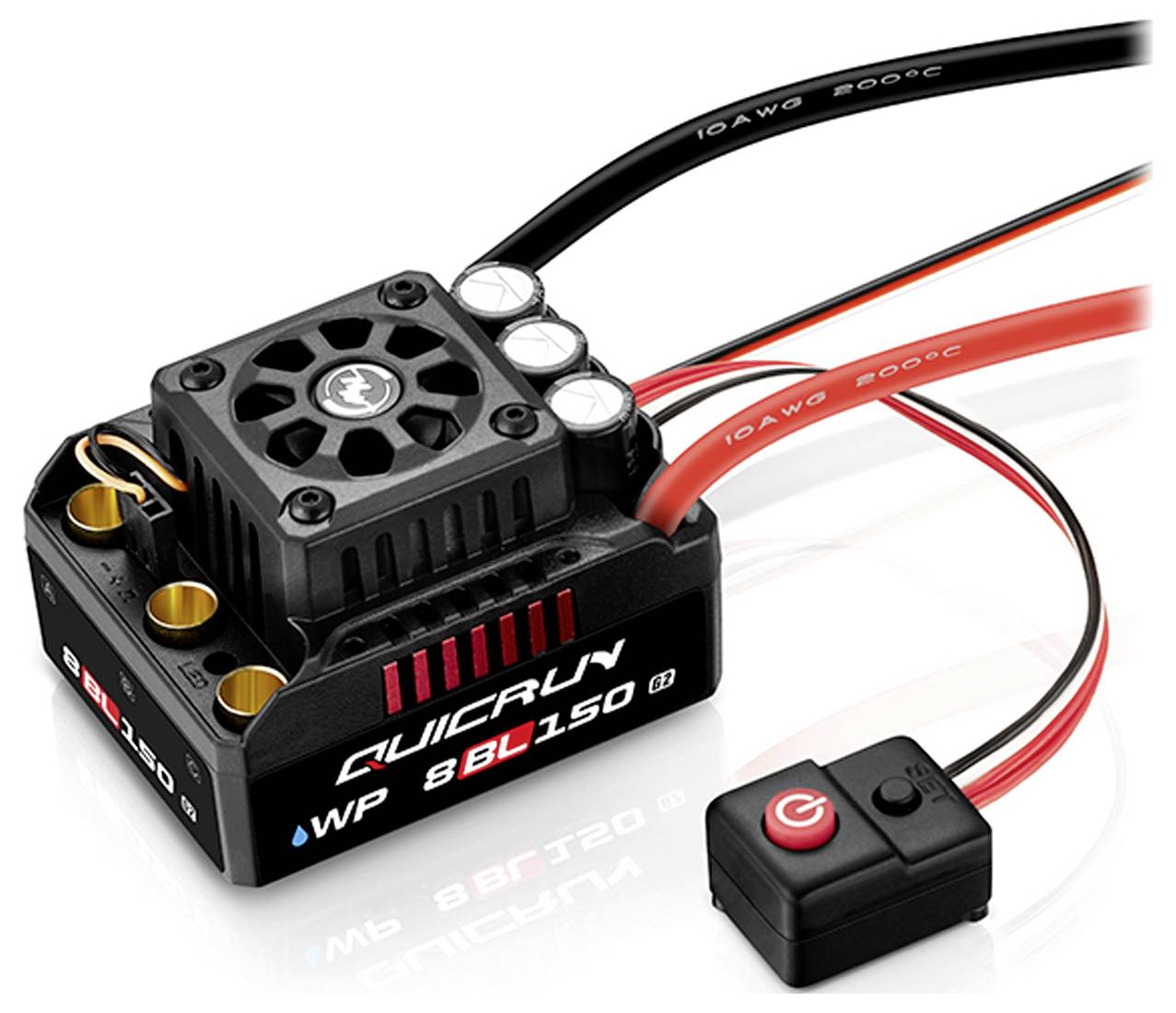 Hobbywing QuicRun WP8BL150 G2 Automodell Brushless Fahrtregler Belastbarkeit (max. A): 950A