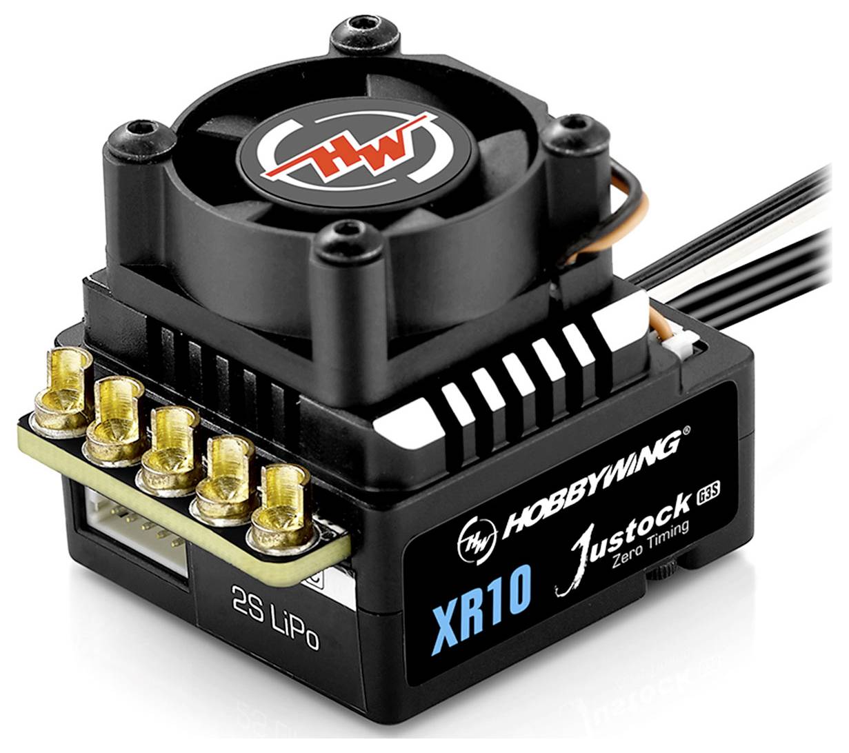 Hobbywing Xerun XR10 Justock G3S Automodell Brushless Fahrtregler Belastbarkeit (max. A): 380A Motorlimit (Turns) num: 3650
