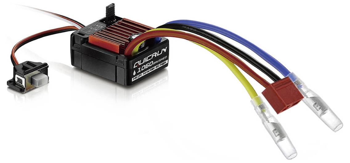 Hobbywing QuicRun 1060 T-Stecker Automodell Brushed Fahrtregler Belastbarkeit (max. A): 360A