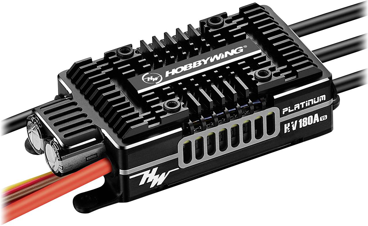 Hobbywing Platinum Pro 180A HV V5 Flugmodell Brushless Flugregler Belastbarkeit (max. A): 260 A
