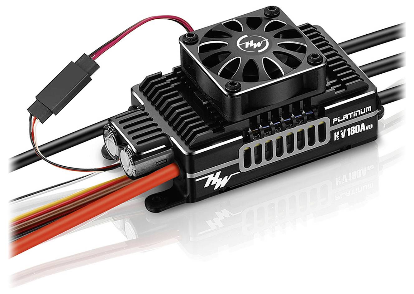 Hobbywing Platinum Pro 180A HV V5 Flugmodell Brushless Flugregler Belastbarkeit (max. A): 260A