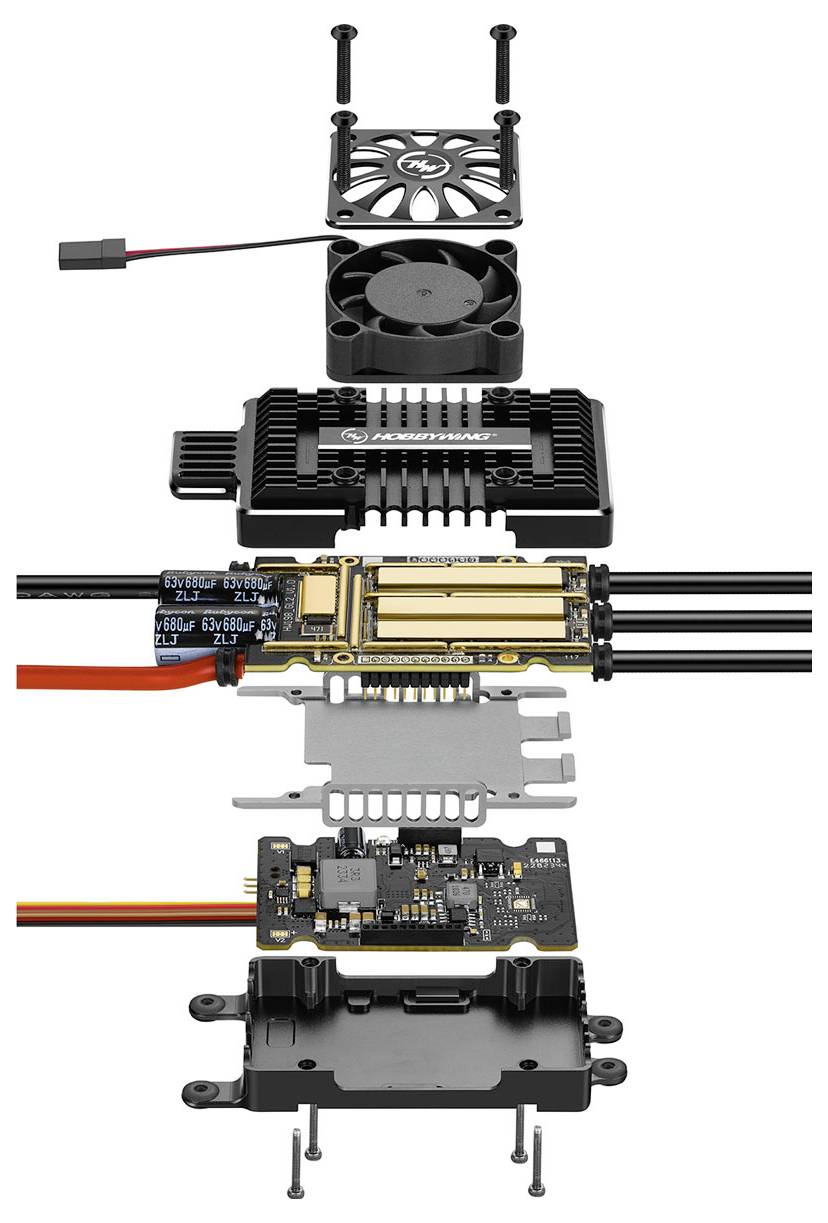 Hobbywing Platinum Pro 180A HV V5 Flugmodell Brushless Flugregler Belastbarkeit (max. A): 260A