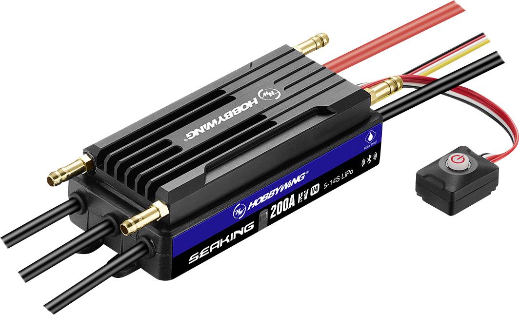 Hobbywing Seaking 200A HV Bootsregler V4 Schiffsmodell Brushless Fahrtregler Belastbarkeit (max. A): 1000A