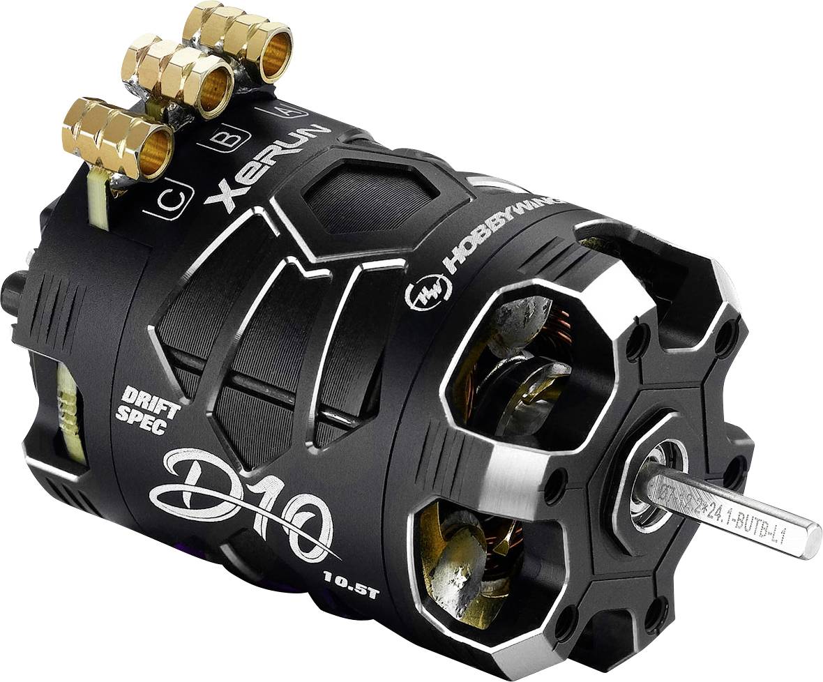 Hobbywing Xerun D10 Drift 10.5T Automodell Brushless Elektromotor kV (U/min pro Volt): 4600 Windung