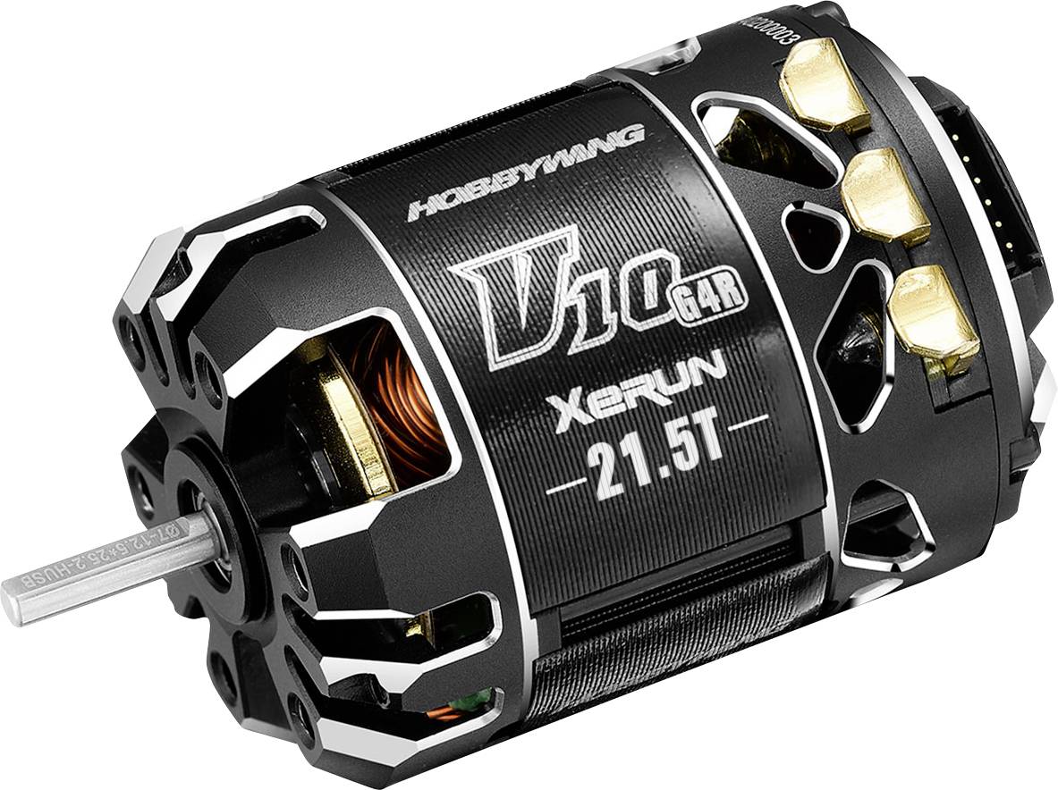 Hobbywing Xerun V10 G4R (2-3s) Automodell Brushless Elektromotor Windungen (Turns): 21.5