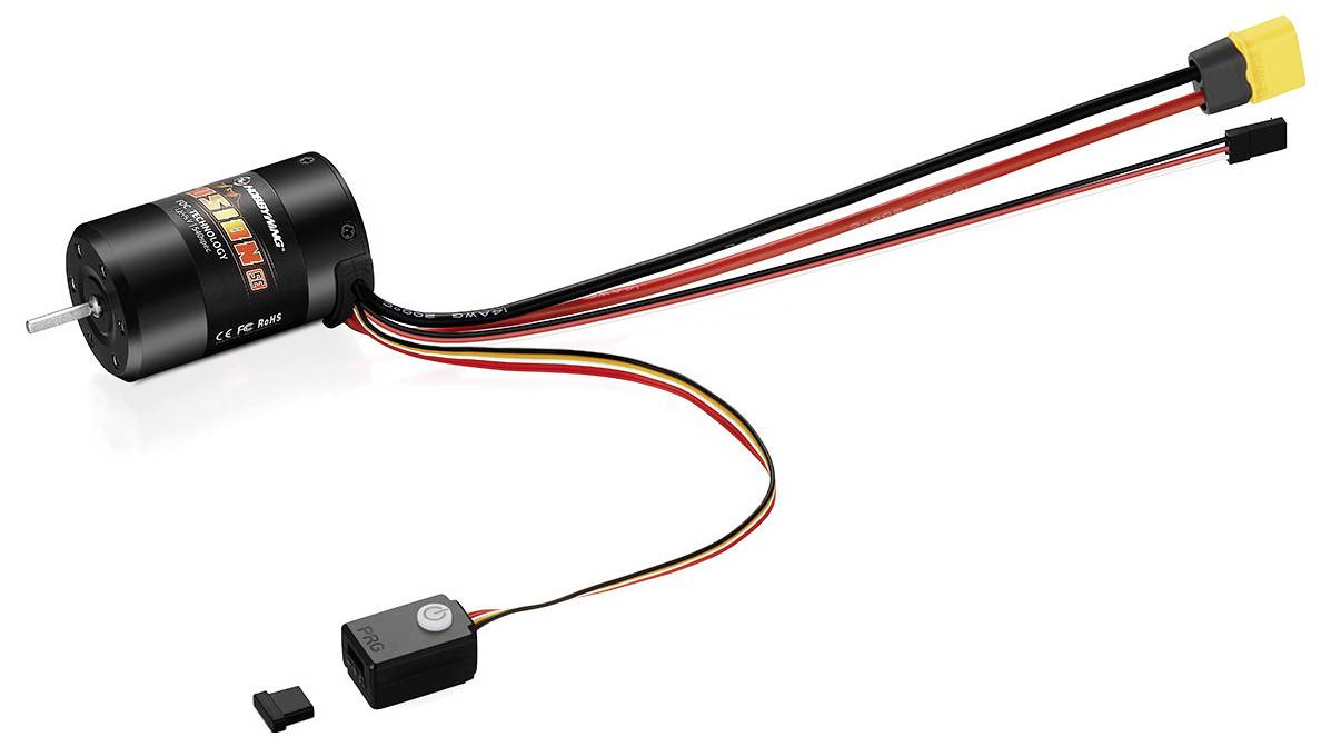 Hobbywing Quicrun Fusion SE Automodell Brushless Elektromotor kV (U/min pro Volt): 1200