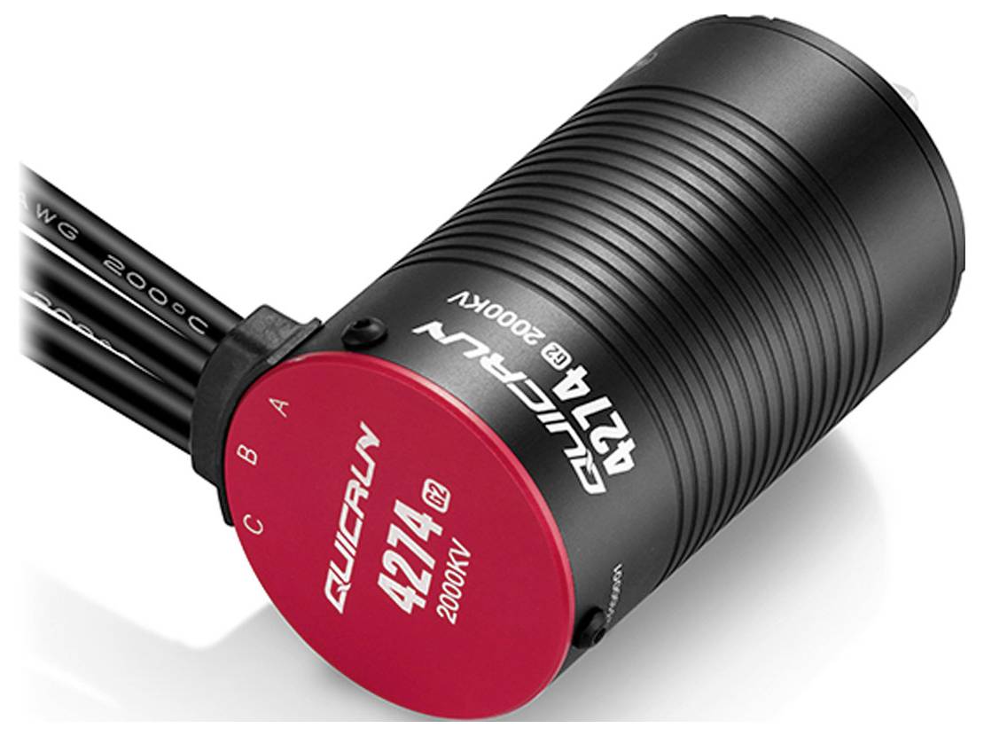 Hobbywing QuicRun 4274SL G2 2000kV Automodell Brushless Elektromotor kV (U/min pro Volt): 2000