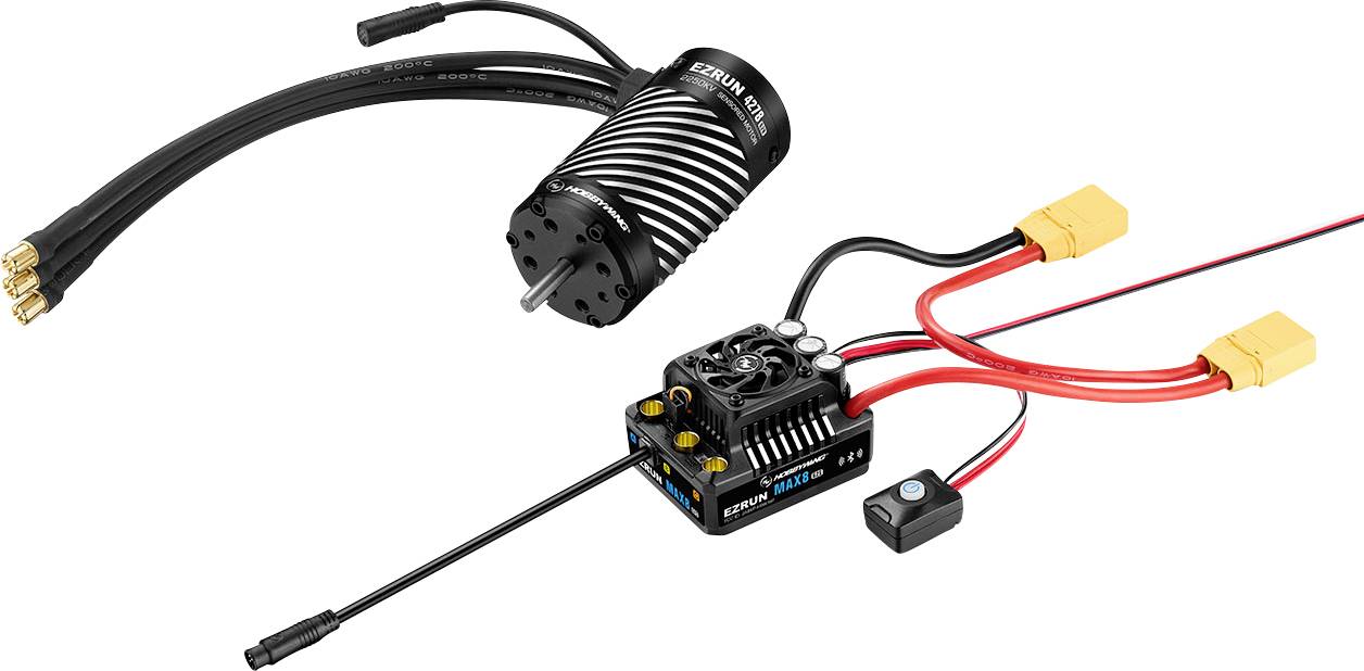 Hobbywing Ezrun MAX8 G2S Combo mit 4278SD 2250kV G2R 38010607 Automodell Brushless Antriebsset