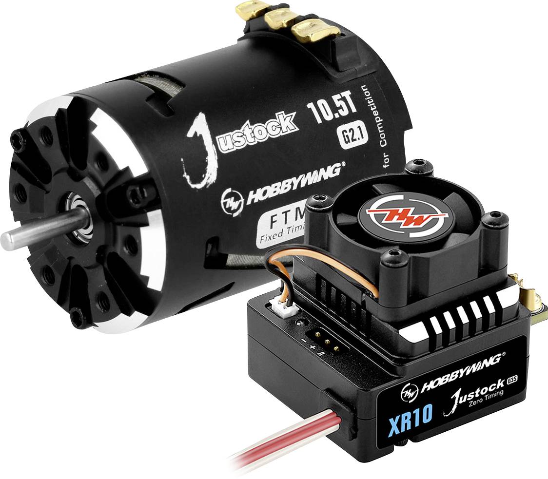 Hobbywing Xerun Justock Combo G3S mit 10.5 Turn 38020370 Windungen (Turns): 10.5 Automodell Brushle