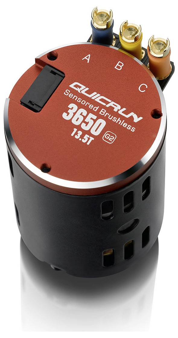 Hobbywing Combo 10BL120 G2 mit 3650SD 13.5T 38020382 Windungen (Turns): 13.5 Automodell Brushless Antriebsset 1:10, 1:12