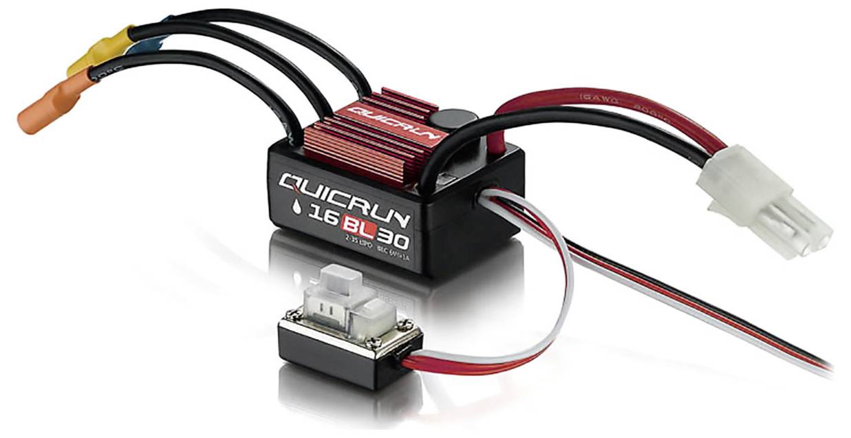 Hobbywing Combo WP16BL30 mit 2435SL-6500KV-G3 38030001 Automodell Brushless Antriebsset 1:10, 1:12