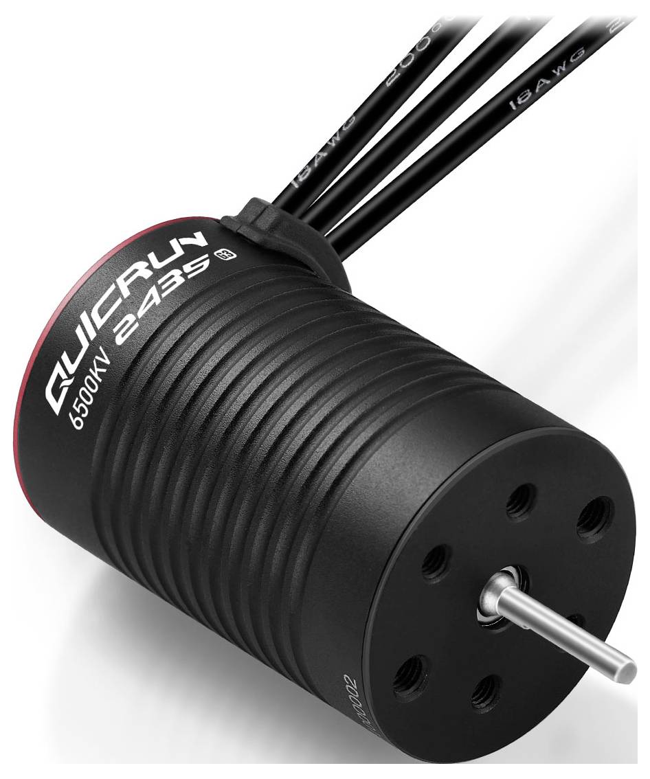 Hobbywing Combo WP16BL30 mit 2435SL-6500KV-G3 38030001 Automodell Brushless Antriebsset 1:10, 1:12