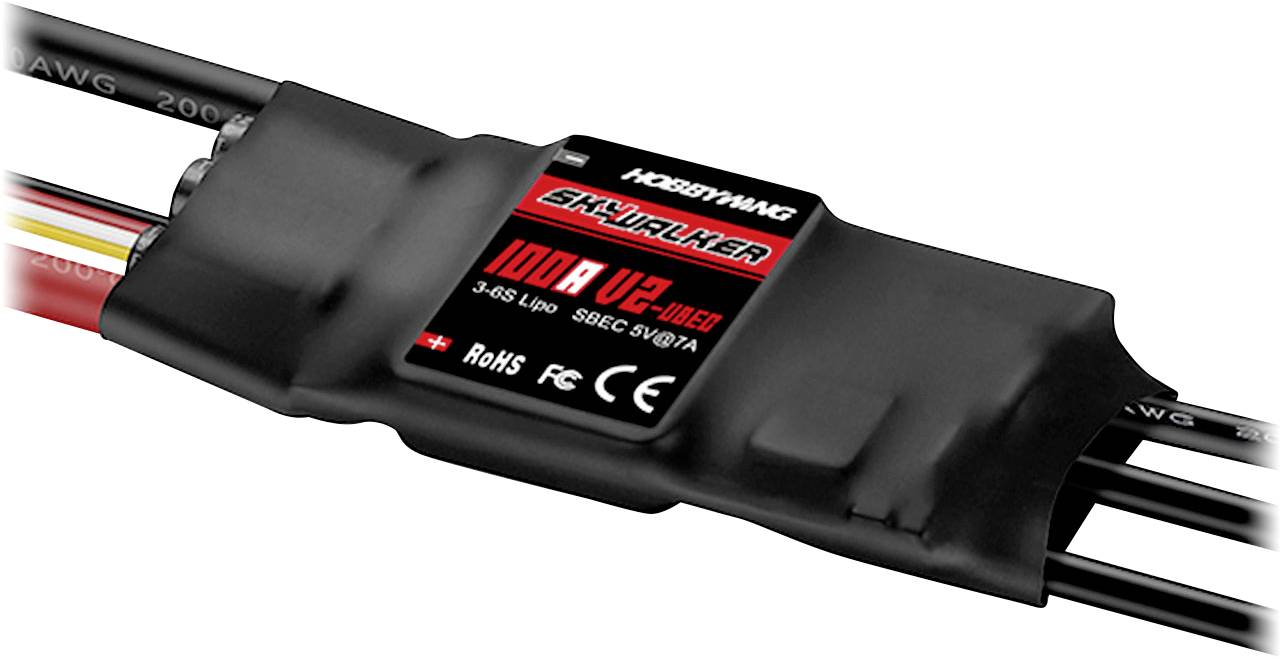 Hobbywing Skywalker V2 100A Flugmodell Brushless Flugregler Belastbarkeit (max. A): 120A
