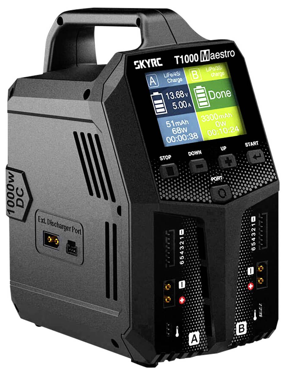 SKYRC T1000 AC/DC Modellbau-Ladegerät 20 A Blei, LiFePO, LiHV, LiIon, LiPo, NiCd, NiMH