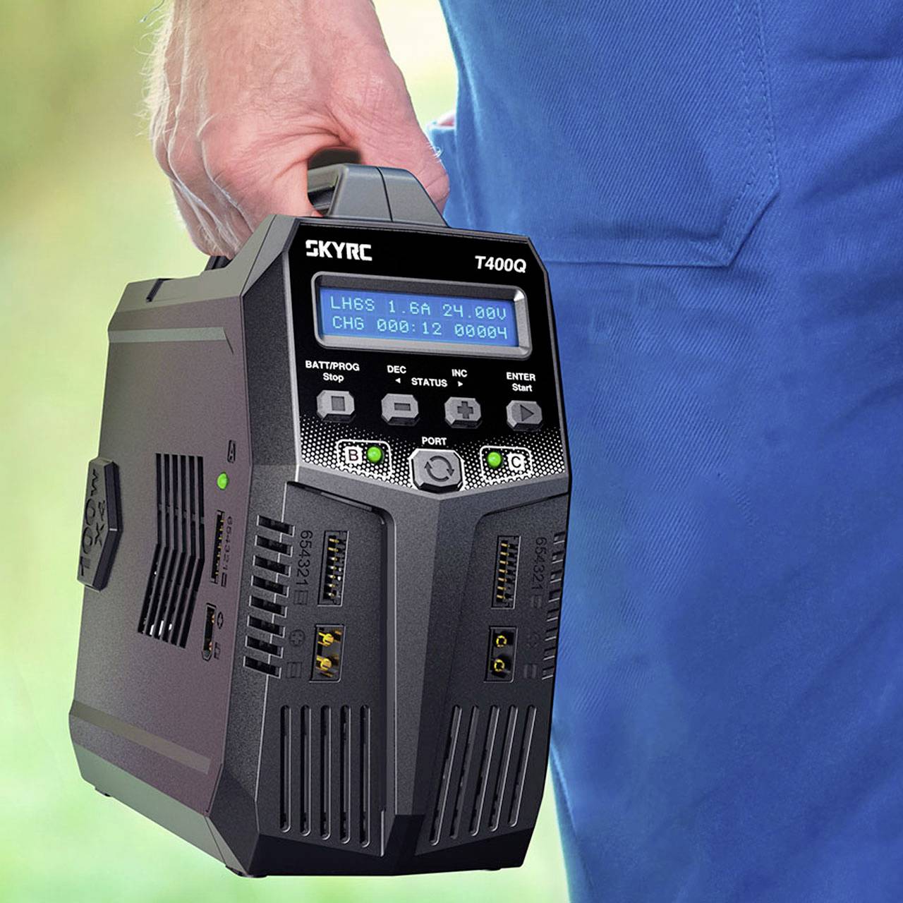 SKYRC T400Q AC/DC Modellbau-Ladegerät 12A Blei, LiFePO, LiHV, LiIon, LiPo, NiCd, NiMH