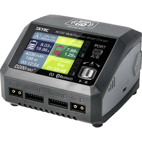 SKYRC D200 Neo+ Modellbau-Ladegerät 20 A Blei, LiFePO, LiHV, LiIon, LiPo, NiCd, NiMH SKYRC D200 Neo+ Modellbau-Ladegerät 20 A Blei, LiFePO, LiHV, LiIon, LiPo, NiCd, NiMH