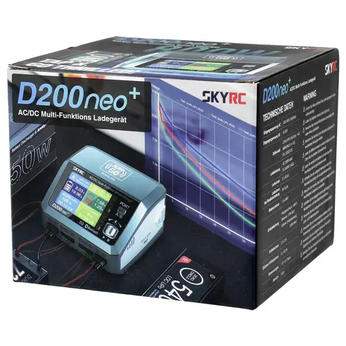 SKYRC D200 Neo+ Modellbau-Ladegerät 20 A Blei, LiFePO, LiHV, LiIon, LiPo, NiCd, NiMH SKYRC D200 Neo+ Modellbau-Ladegerät 20 A Blei, LiFePO, LiHV, LiIon, LiPo, NiCd, NiMH