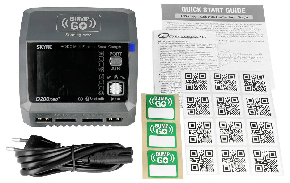 SKYRC D200 Neo+ Modellbau-Ladegerät 20A Blei, LiFePO, LiHV, LiIon, LiPo, NiCd, NiMH