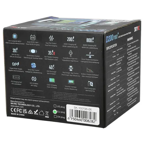 SKYRC Q200 Neo Modellbau-Ladegerät 20 A Blei, LiFePO, LiHV, LiIon, LiPo, NiCd, NiMH SKYRC Q200 Neo Modellbau-Ladegerät 20 A Blei, LiFePO, LiHV, LiIon, LiPo, NiCd, NiMH